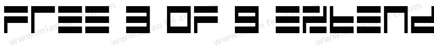 Free 3 of 9 Extended字体转换